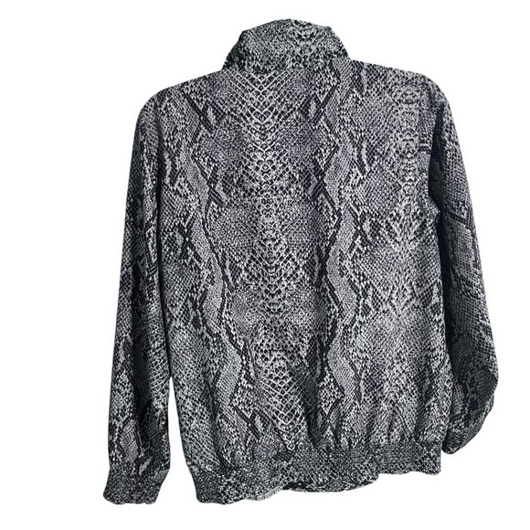 Sunderland Women’s Leopard Long Sleeve High Neck Cinched Bottom WindBreaker sz S - Picture 8 of 10